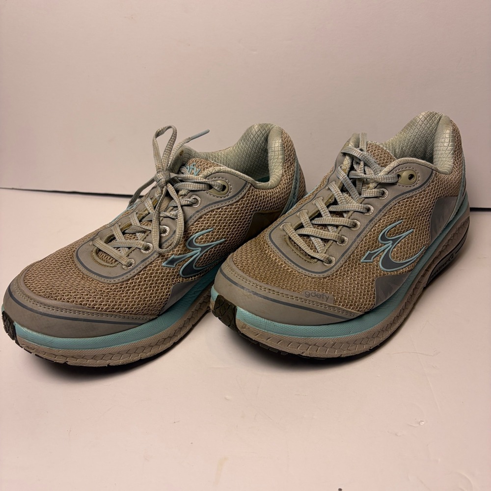 Gravity Defyer G-Defy Mighty Walk Shoes Women's 9.5 Gray Blue Comfort Fit - Picture 2 of 14